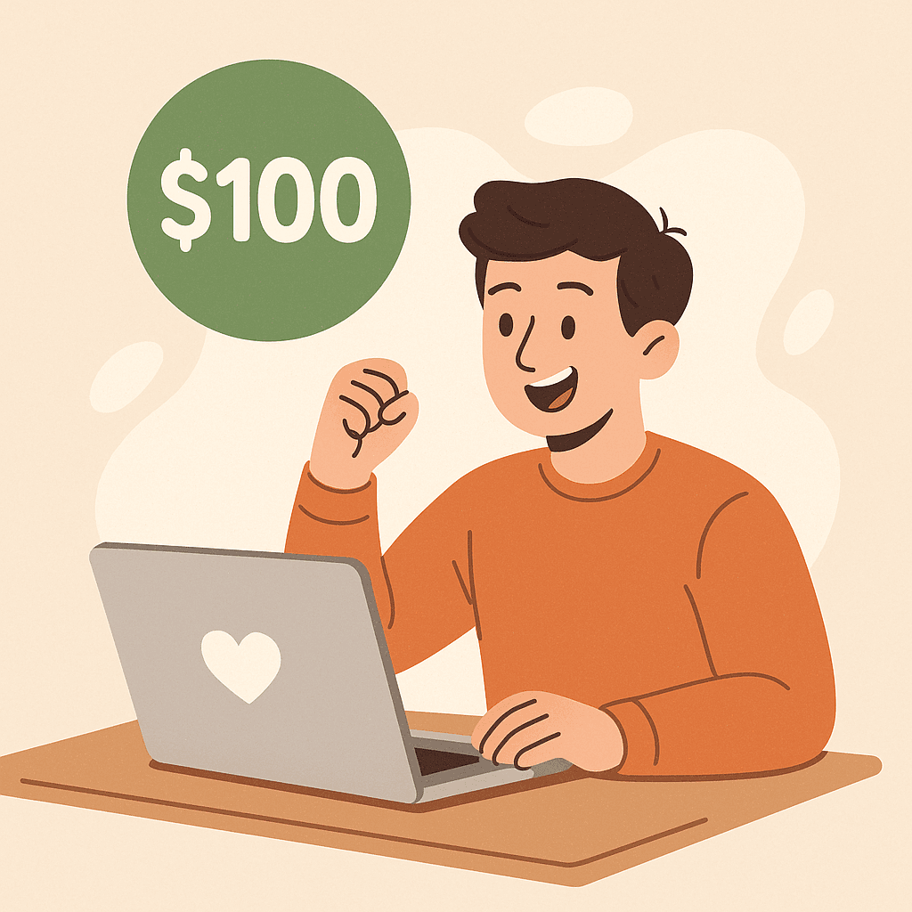 $100 in free credit to test